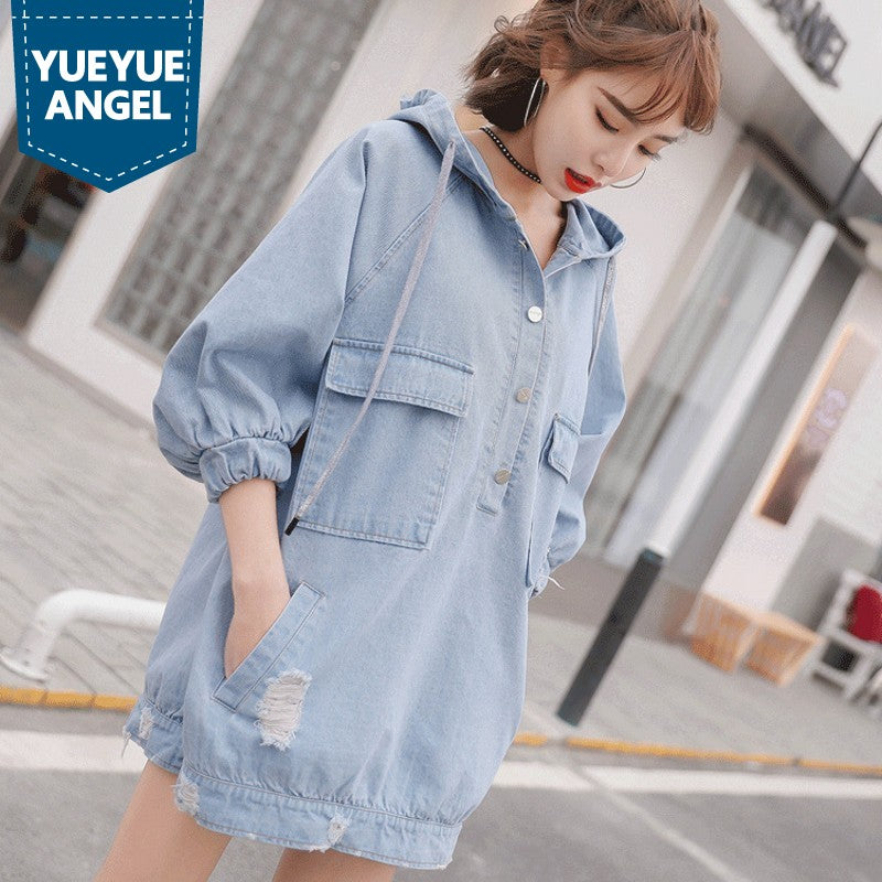 loose fitting denim dress