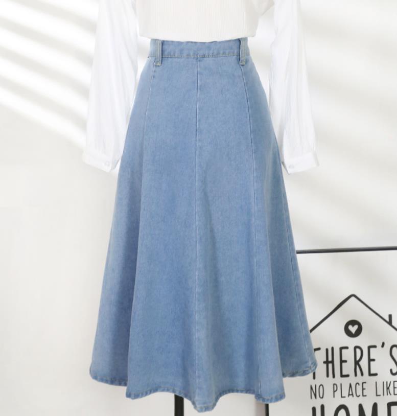 vintage jean skirt