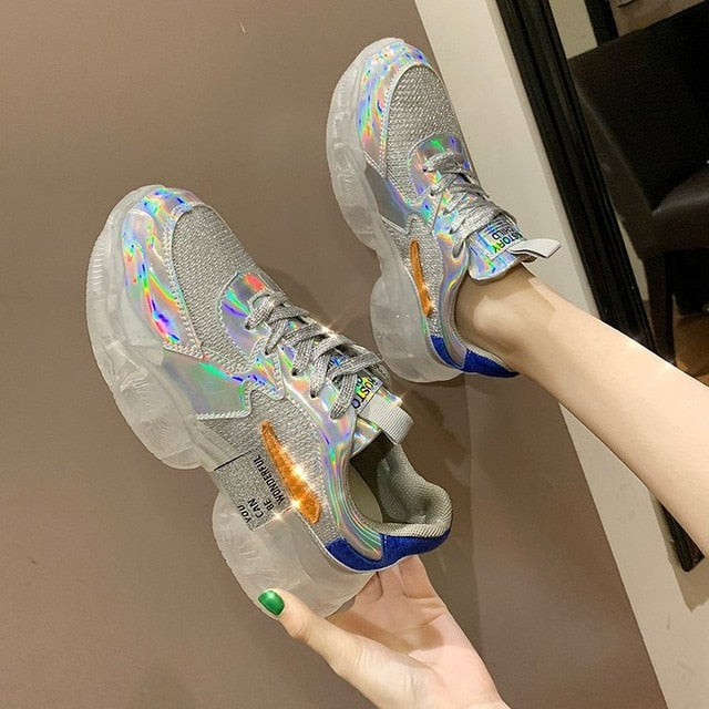crystal transparent shoes
