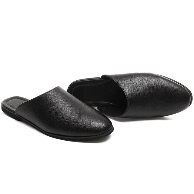 men's outdoor leather mules