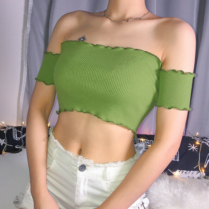 cute neon crop tops