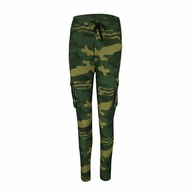 womens skinny camo cargo pants