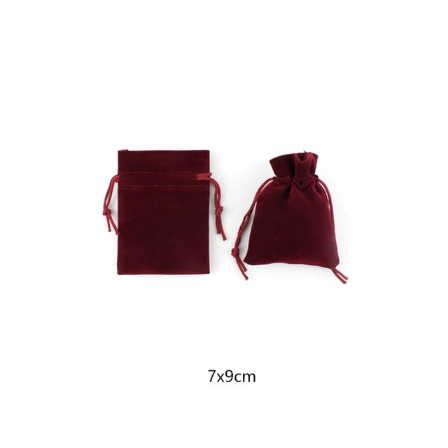 wine velvet bag