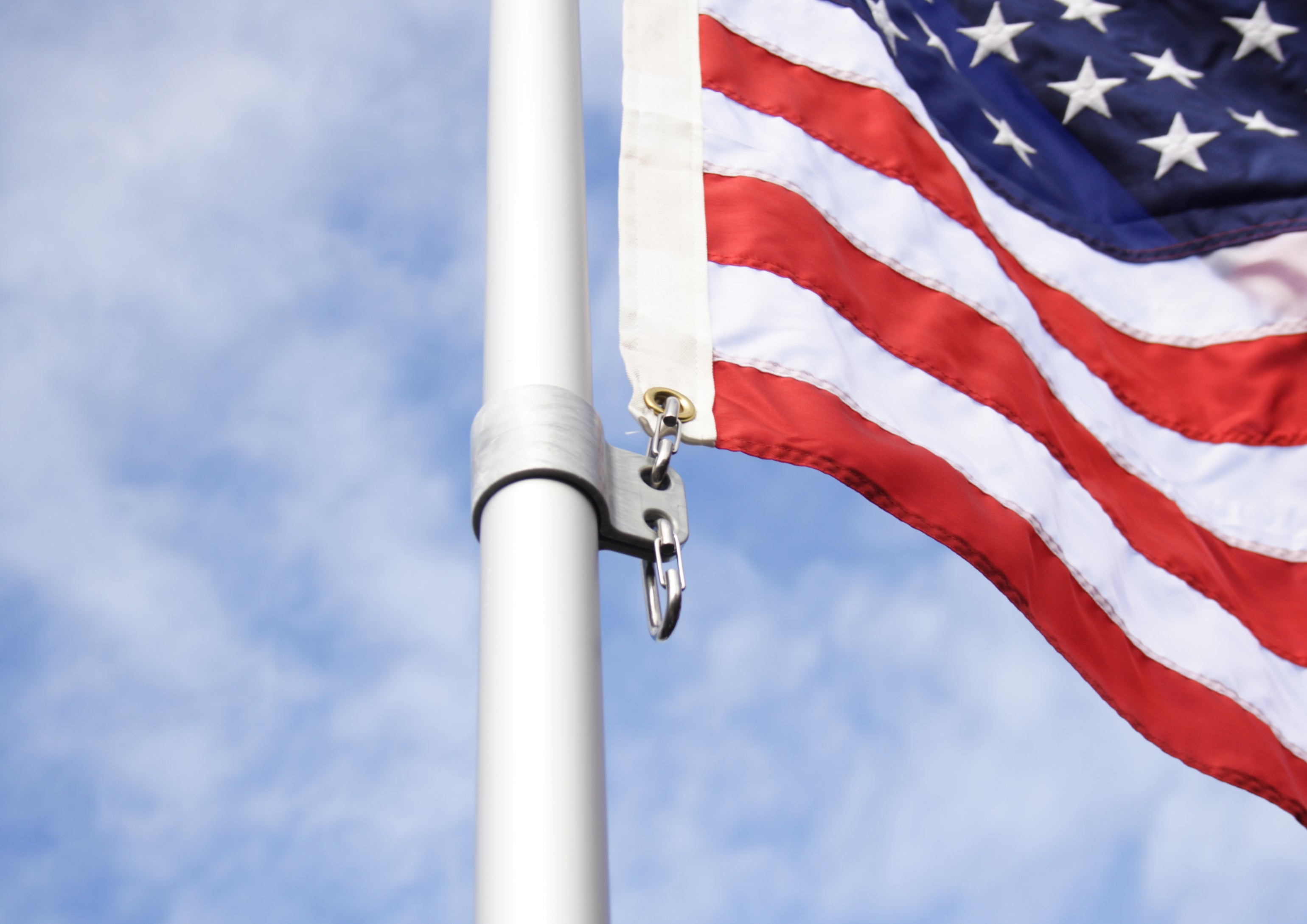 Load image into Gallery viewer, 15' Silver Telescoping Flagpole