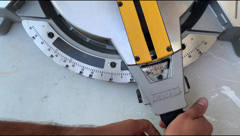 Bullnose corners - setting your miter saw to 22.5 degrees