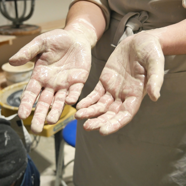 Messy hands make great pottery