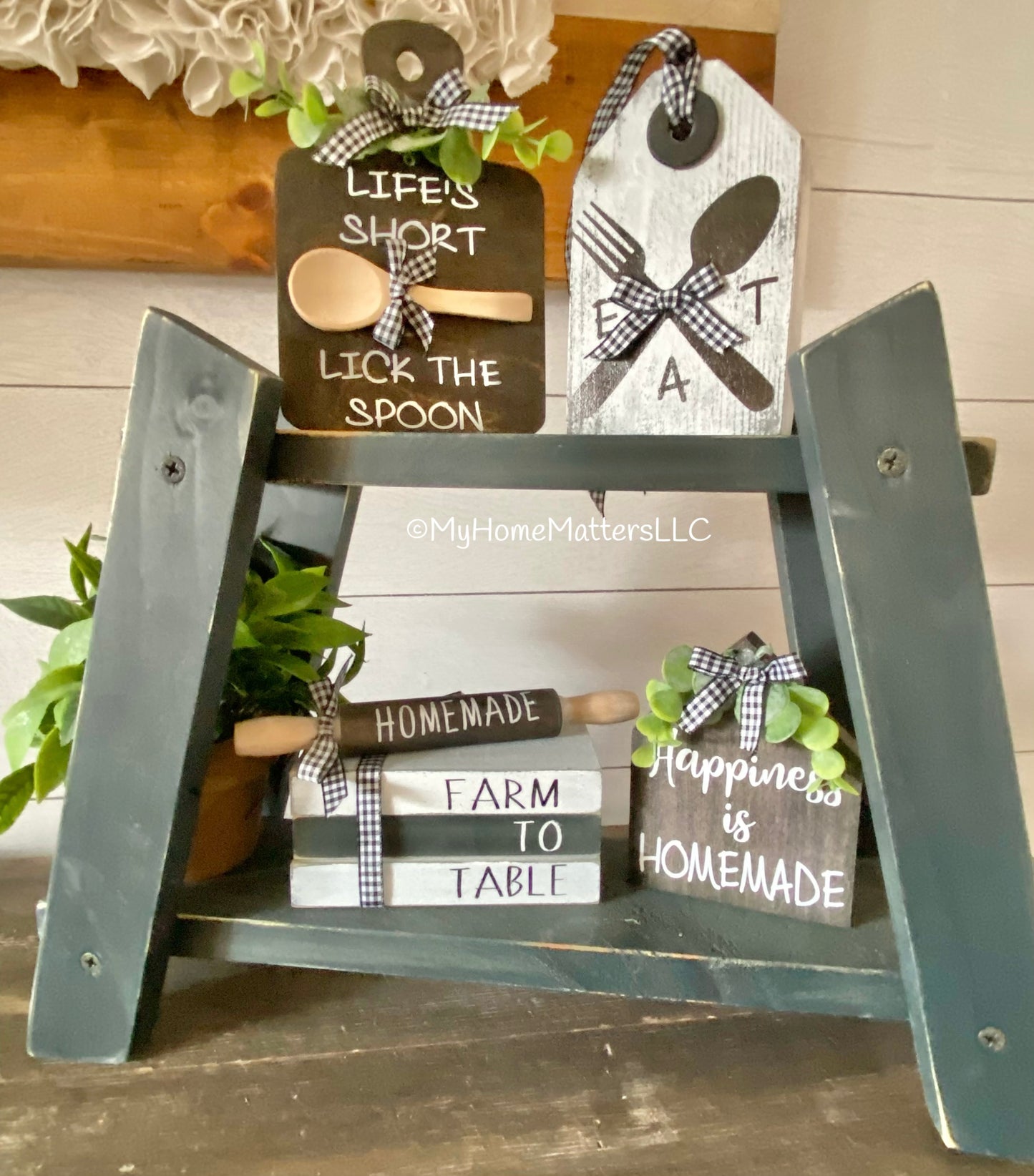 DIY Tiered Tray Set - Kitchen Theme