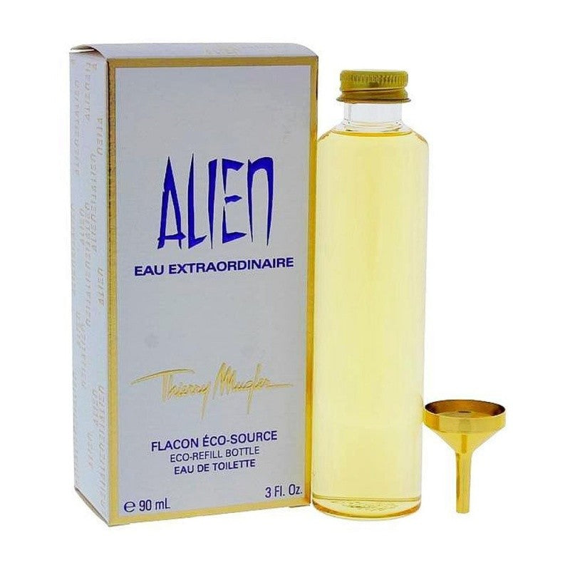 alien perfume gold bottle