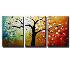 Colorful trees, Tree of Life Paintings, Large Abstract Paintings, Buy Paintings Online