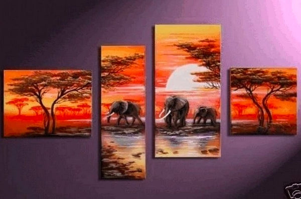African Painting, Extra Large Painting, Abstract Painting, Living Room Wall Decor