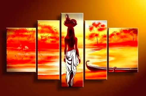 Wall Art Paintings, Living Room Wall Art Paintings, Bedroom Wall Art Paintings, African Painting