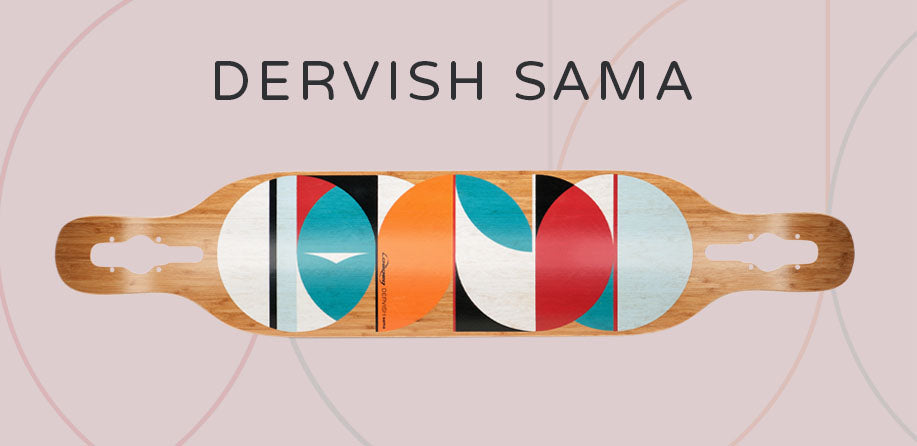 Designed as an intuitive drop-through carving and pumping board, the Dervish Sama offers a blissful experience for both beginners and experienced riders. With its low profile and easy ride, it is perfect for cruising around town. Inspired by snowboarding, it provides a soulful ride and allows riders to explore longboard dancing and freestyle. With a length of 42.8 inches, it is suitable for various riding styles including carving, freestyle, freeride, and commuting.