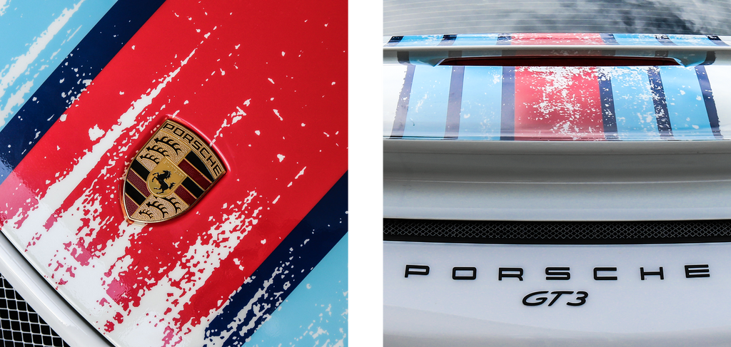 Martini Racing Stripes Custom Design For Porsche