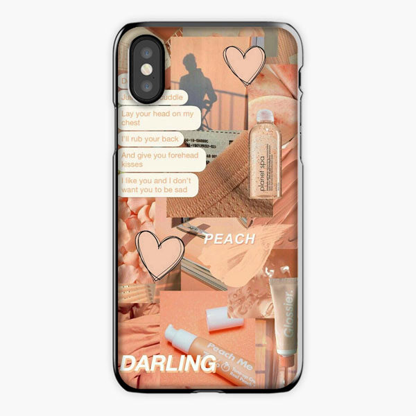 Peach Darling Aesthetic Collage Iphone X Case