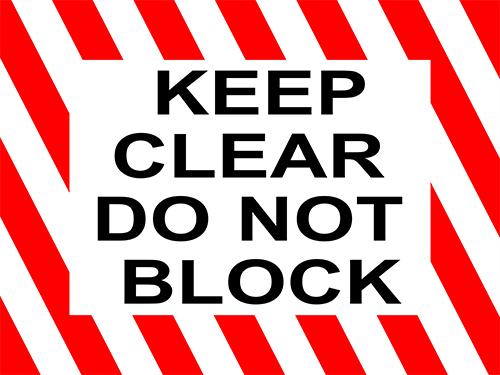 do-not-block-signs-pristine-products