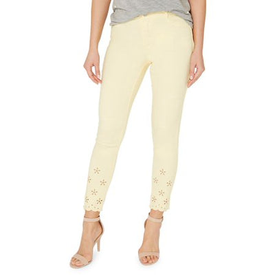 Frankie Broderie Ankle Grazer Jeans