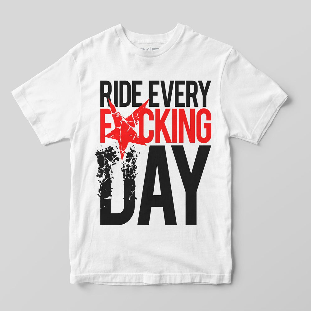 Pimpstar Ride Every F*cking Day | T-shirt, White