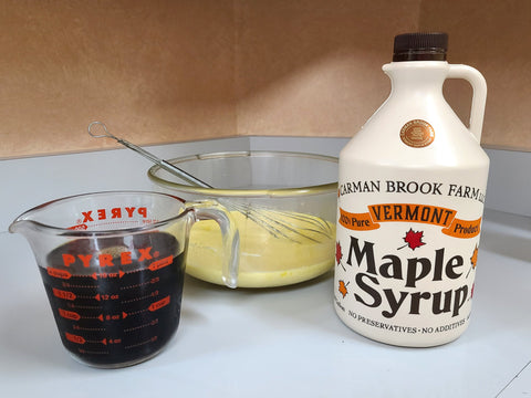 Grade B maple syrup is a main ingredient in this maple recipe.