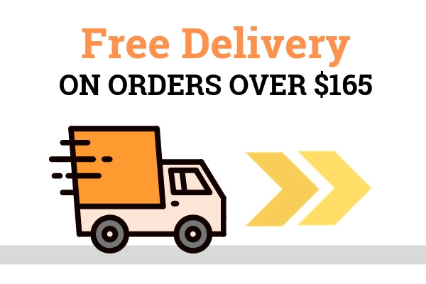 Free delivery on orders over $165
