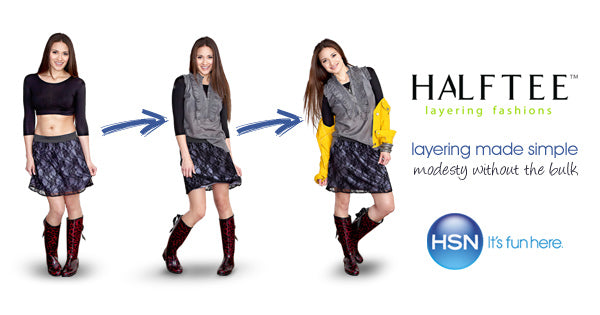 Crop Tops evolved to HALFTEE for Layering @halftee