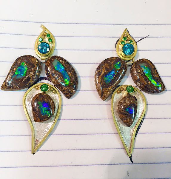 boulder-opal-blue-zircon-tsavorite-earrings-kalled