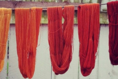 natural dyes for dyeing hand spun eri silk yarn