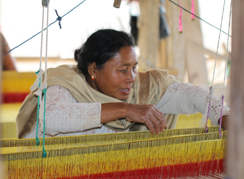Weavers love to create natural color
