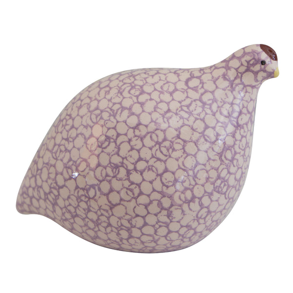 Standing White Spotted Mauve Hen