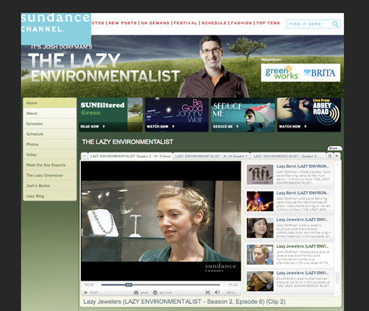 A video clip from Lazy Environmentalist featuring Kirsten Muenster Jewelry.