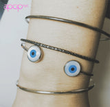 "Galaxy" Gold-Dipped Bangle Bracelet Slim