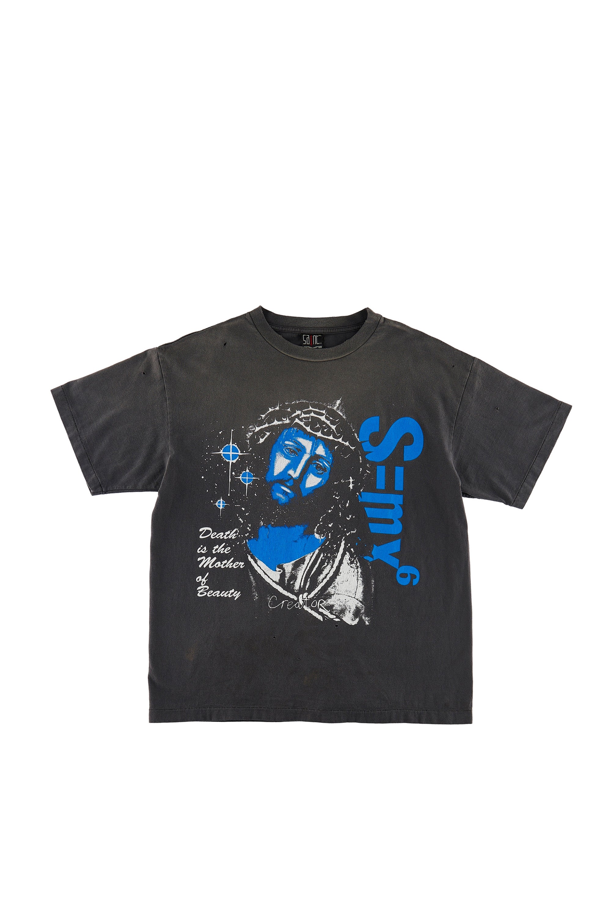 SAINT Mxxxxxx セント マイケル SS23 SS TEE/DEATH IS MTHR /BK / BLK