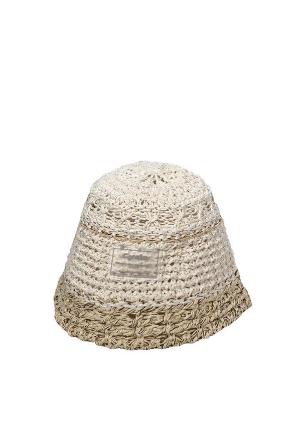 cycle by MYOB SS23 PLANTS STRAW HAT / IVR -NUBIAN