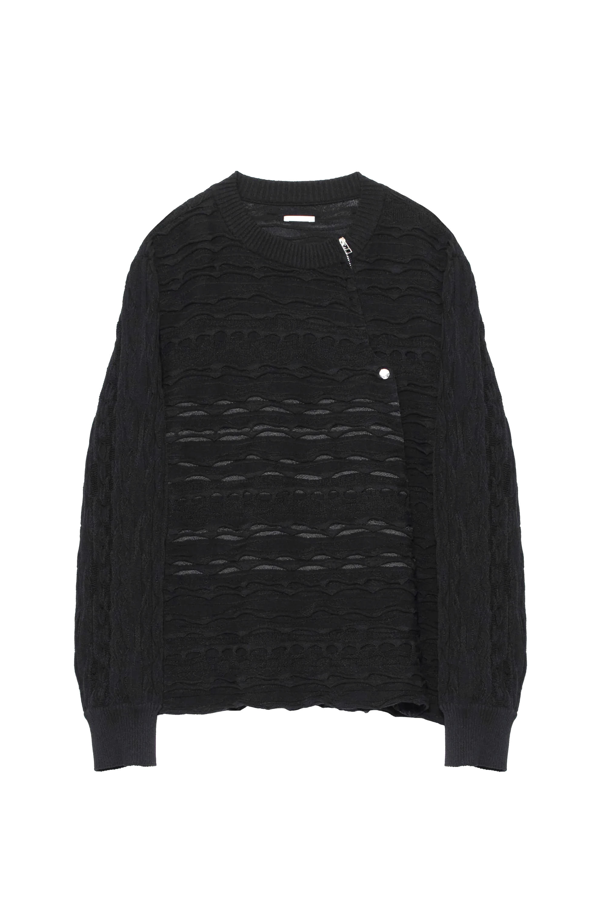 Tamme タム SS23 3D L/S SUMMER KNIT / BLK - NUBIAN