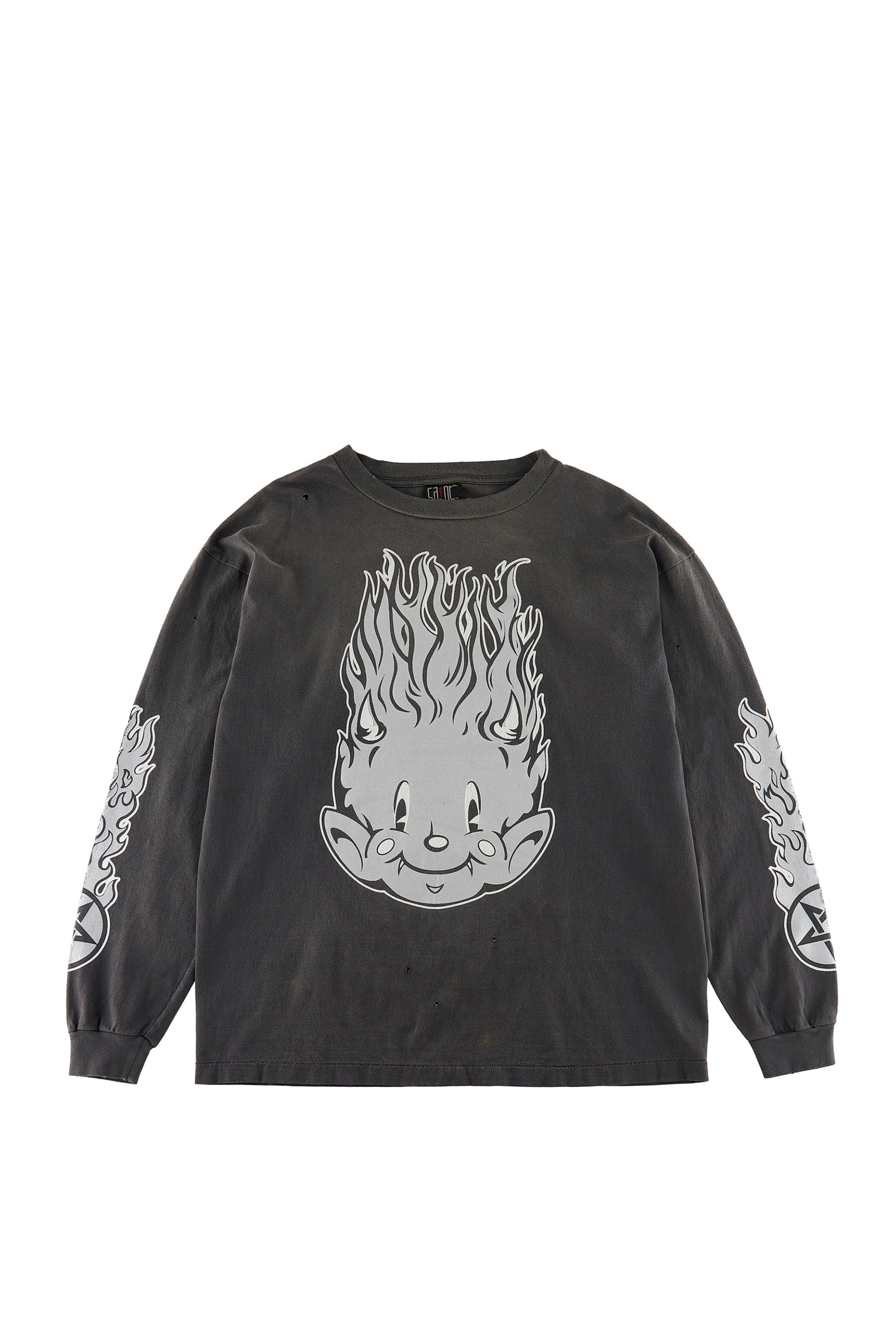 SAINT Mxxxxxx SS23 LS TEE/FIRE BABY / BLK - NUBIAN