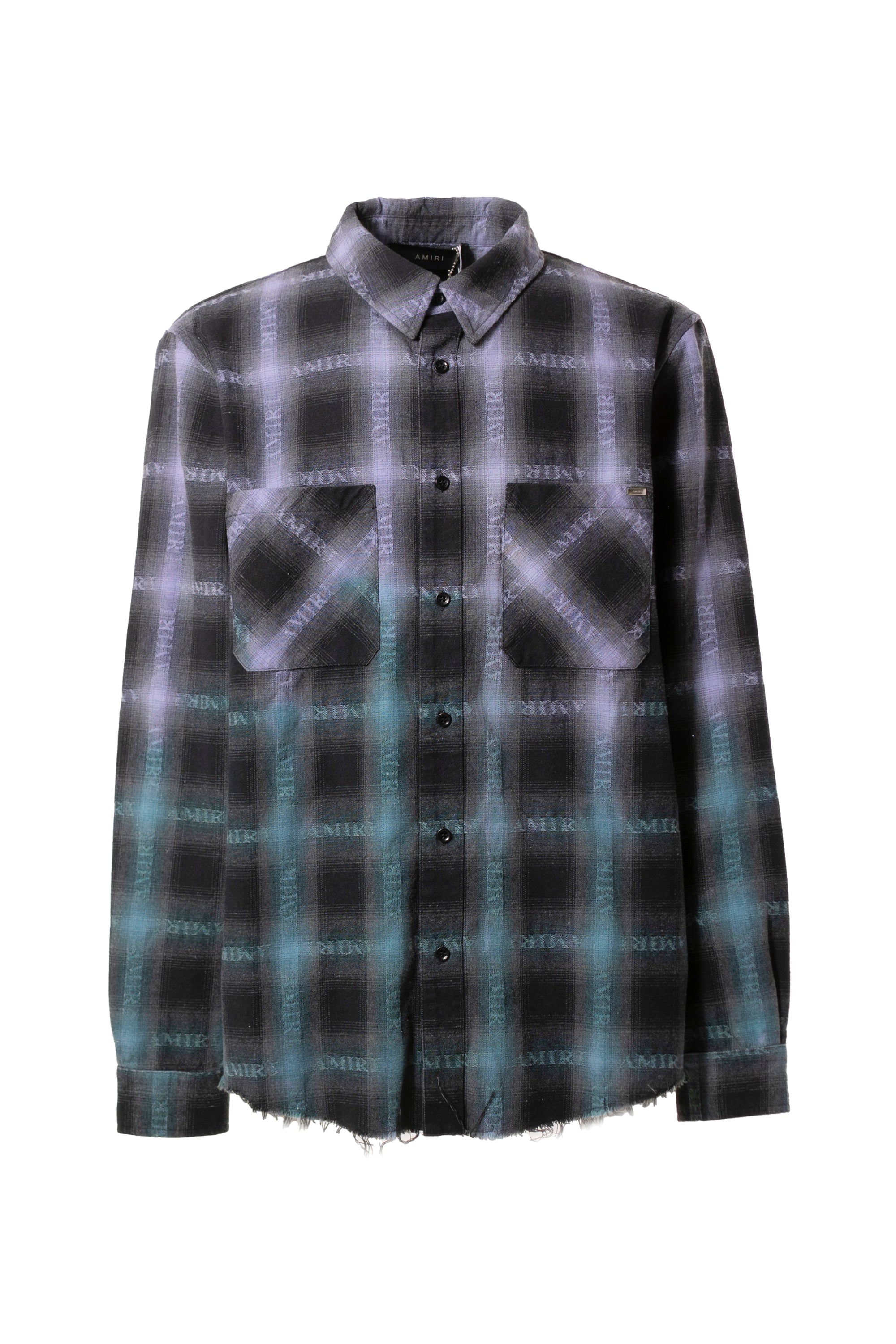 AMIRI SS23 PLAID SHIRT / PUR - NUBIAN