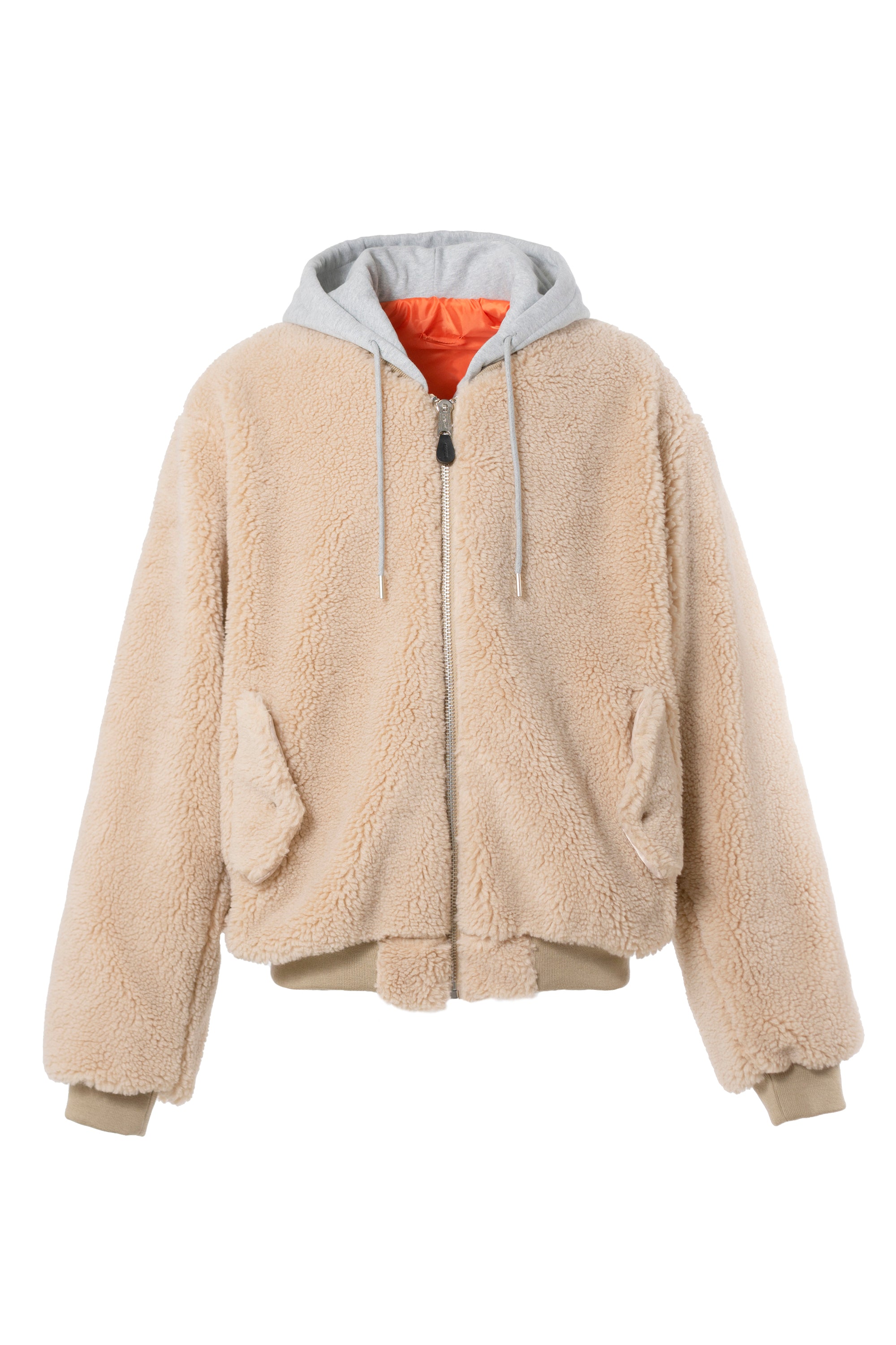 FOSTEX GARMENTS FW22 HOODED BOA FLEECE MA-1 (EXCLUSIVE) / BEI GRY