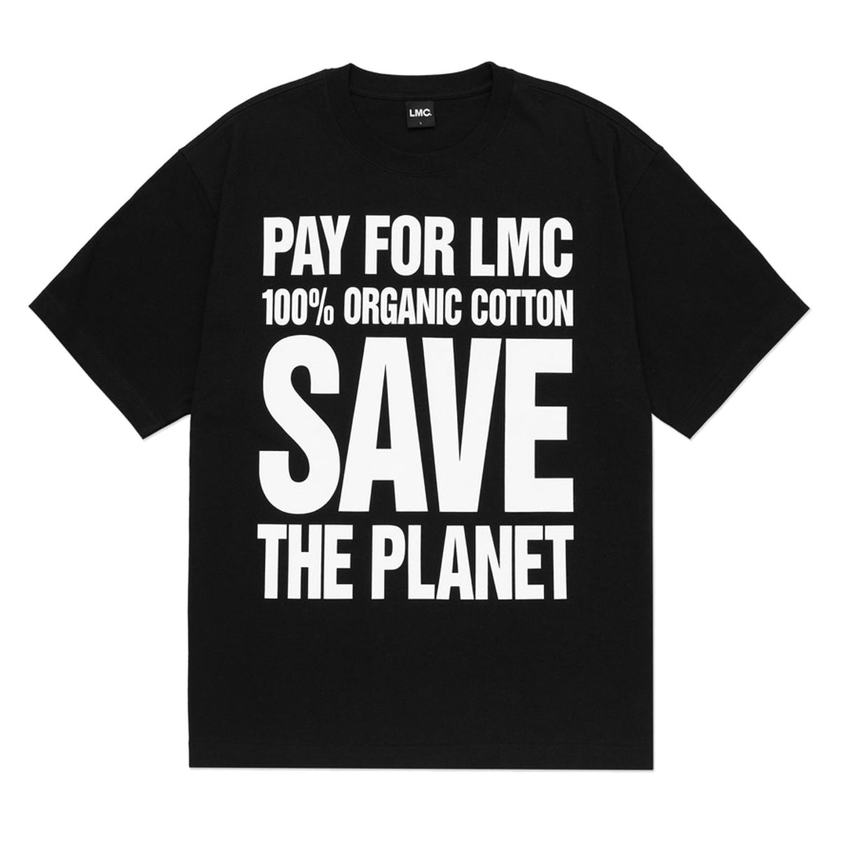 SAVE THE PLANET ORGANIC TEE / BLK