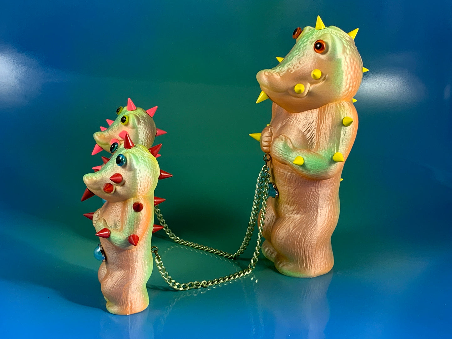 Metallic Pastel Croc Headed Apes