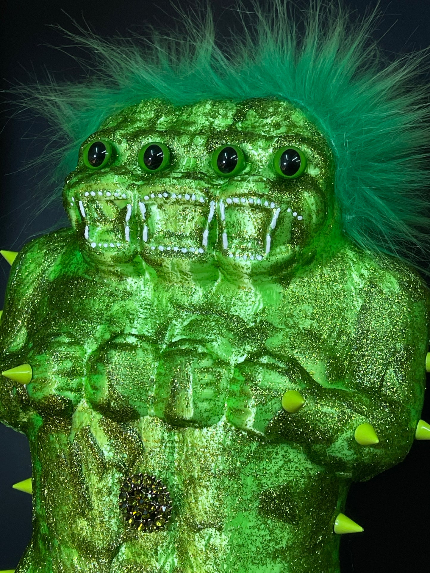 Freak of Nature Three Headed Ape: Green