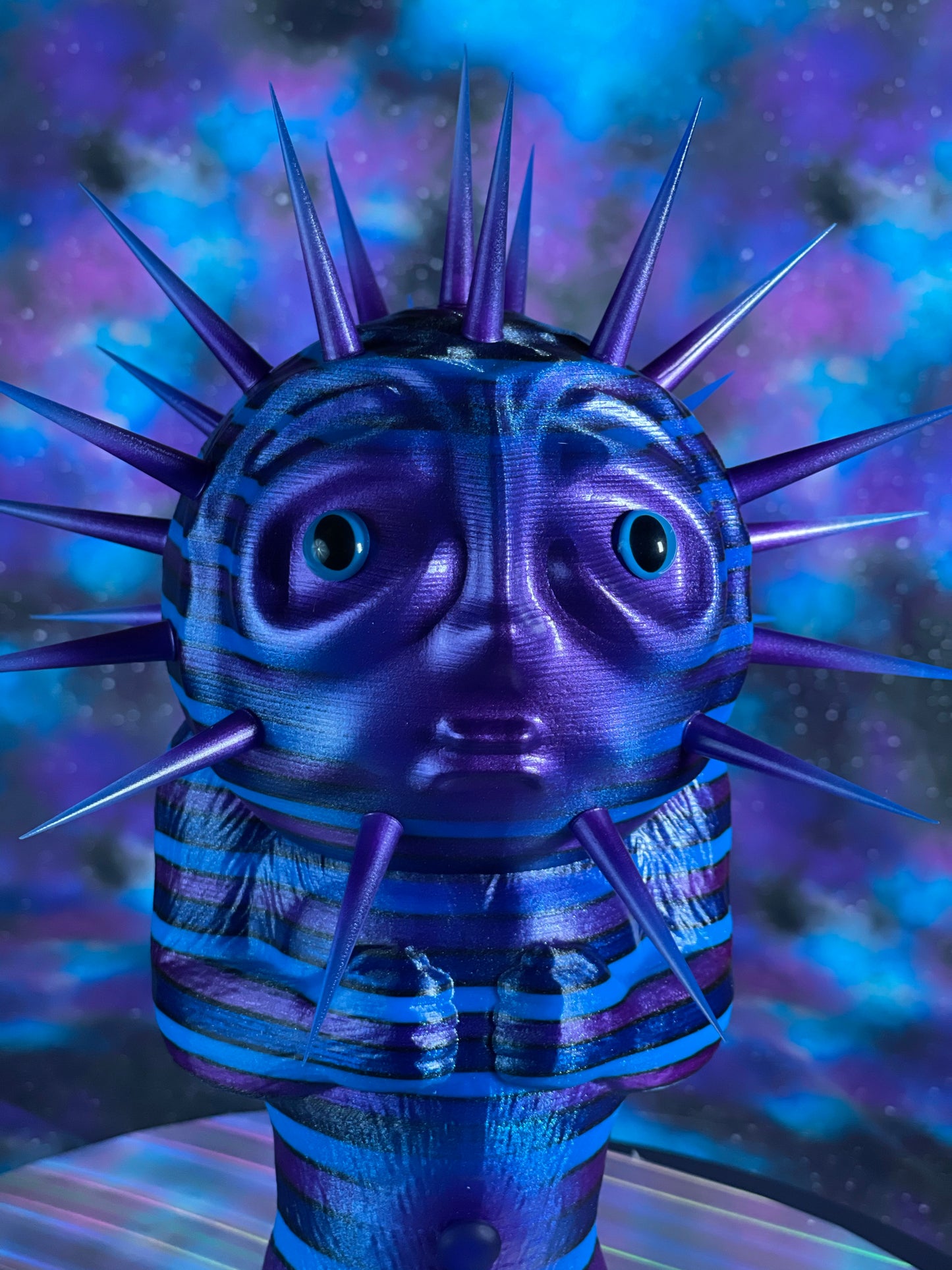 Moon Head Freak: Purple and Blue Poke Head