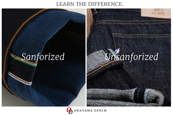 soaking unsanforized denim