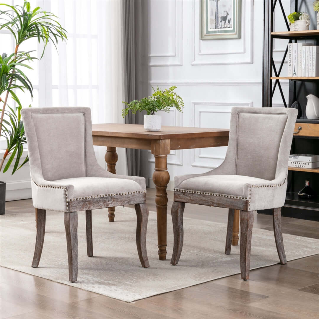 upholstered dining room table