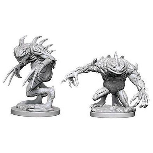 Grey Slaad & Death Slaad (2) - D&D Miniatures-RedQueen.mx