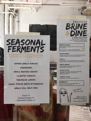 Brine & Dine menu