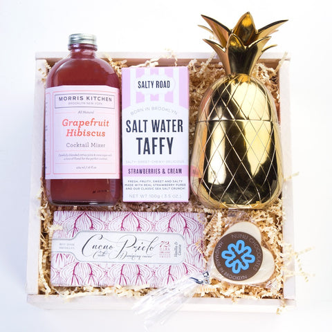 Mother's day gift set chocolate cocktail taffy pineapple tumbler