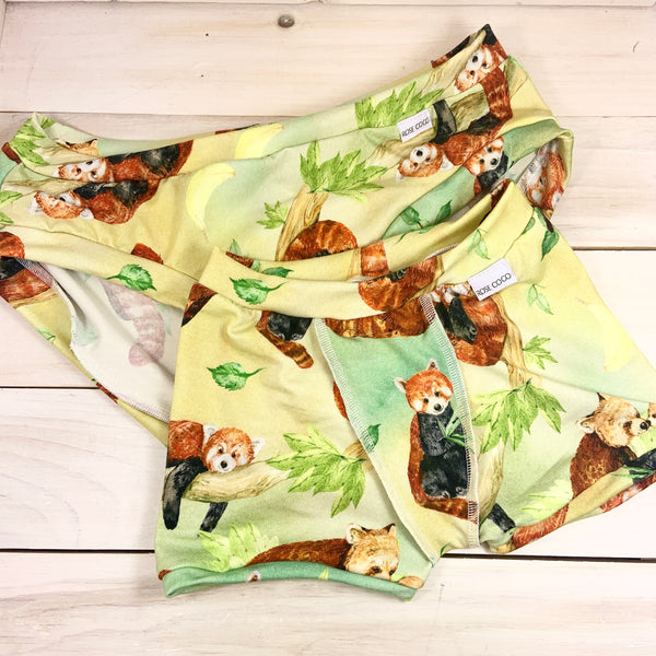Sous-vêtement enfant «Panda roux» (Jersey de bambou extensible)