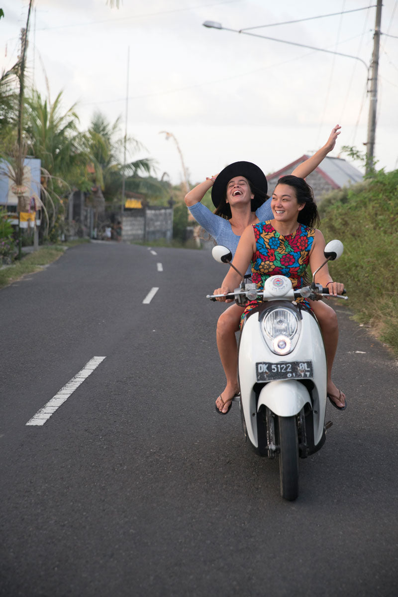 Rosie and Ashley cruise Bali.