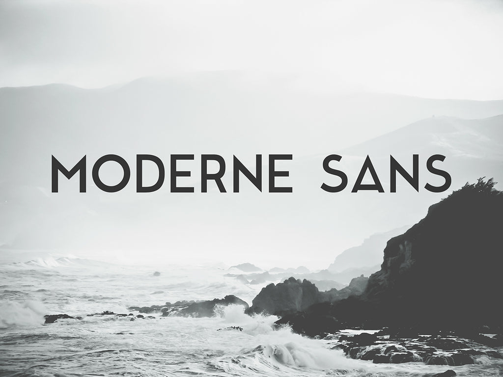 moderne sans font