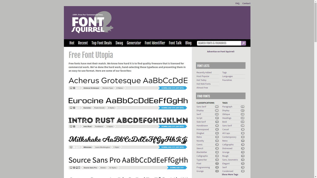 font squirrel