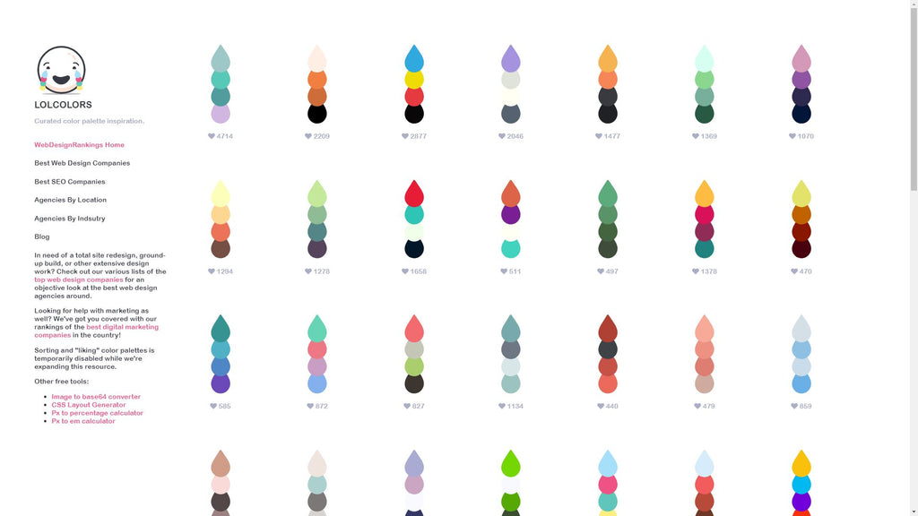 Curated color palette inspiration lol colors